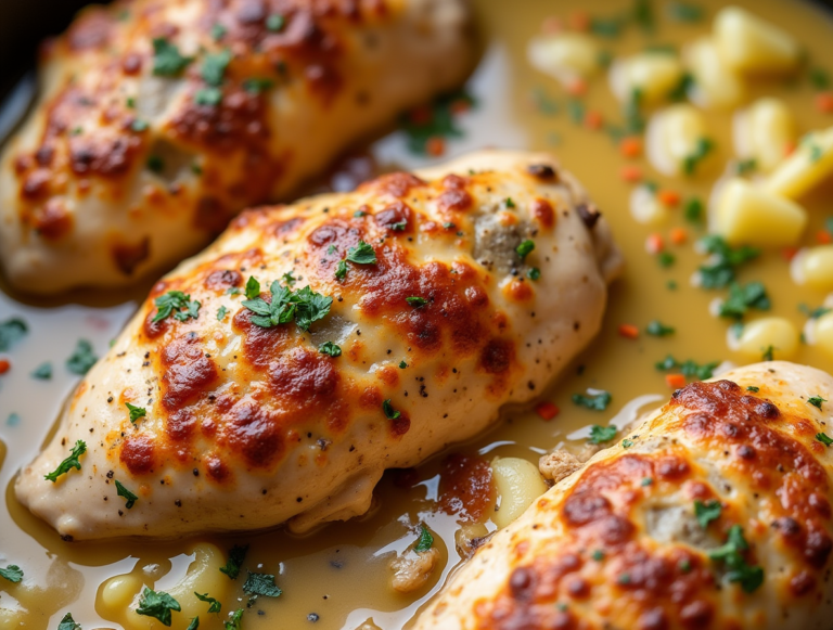 Cheesy Garlic Butter Chicken Recipe