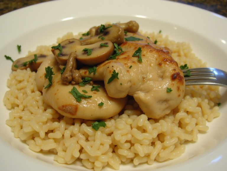 Chicken and Rice with Mushrooms