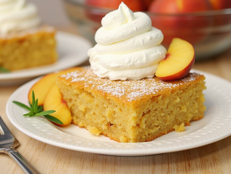Easy Peach Dump Cake