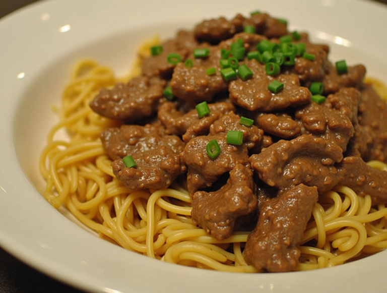 beef tips and noodles recipe