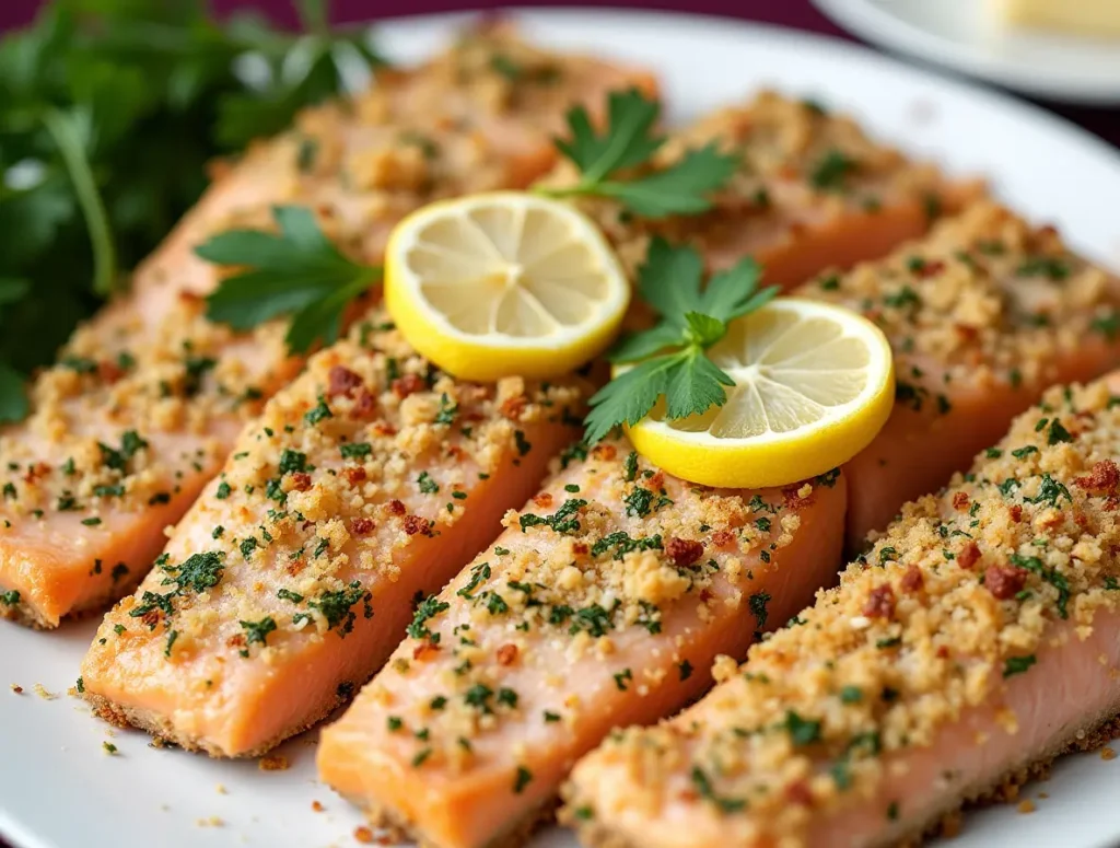 Baked Parmesan Crusted Salmon