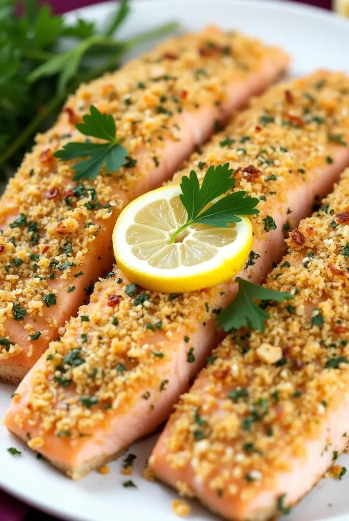 Baked Parmesan Crusted Salmon