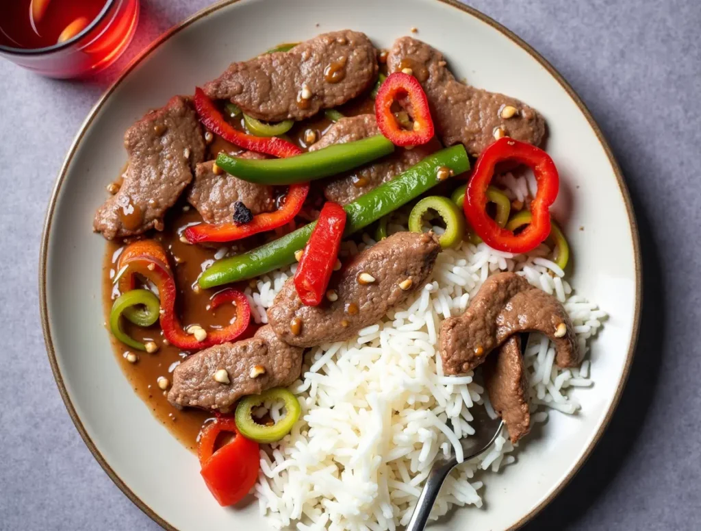 pepper steak recipe step