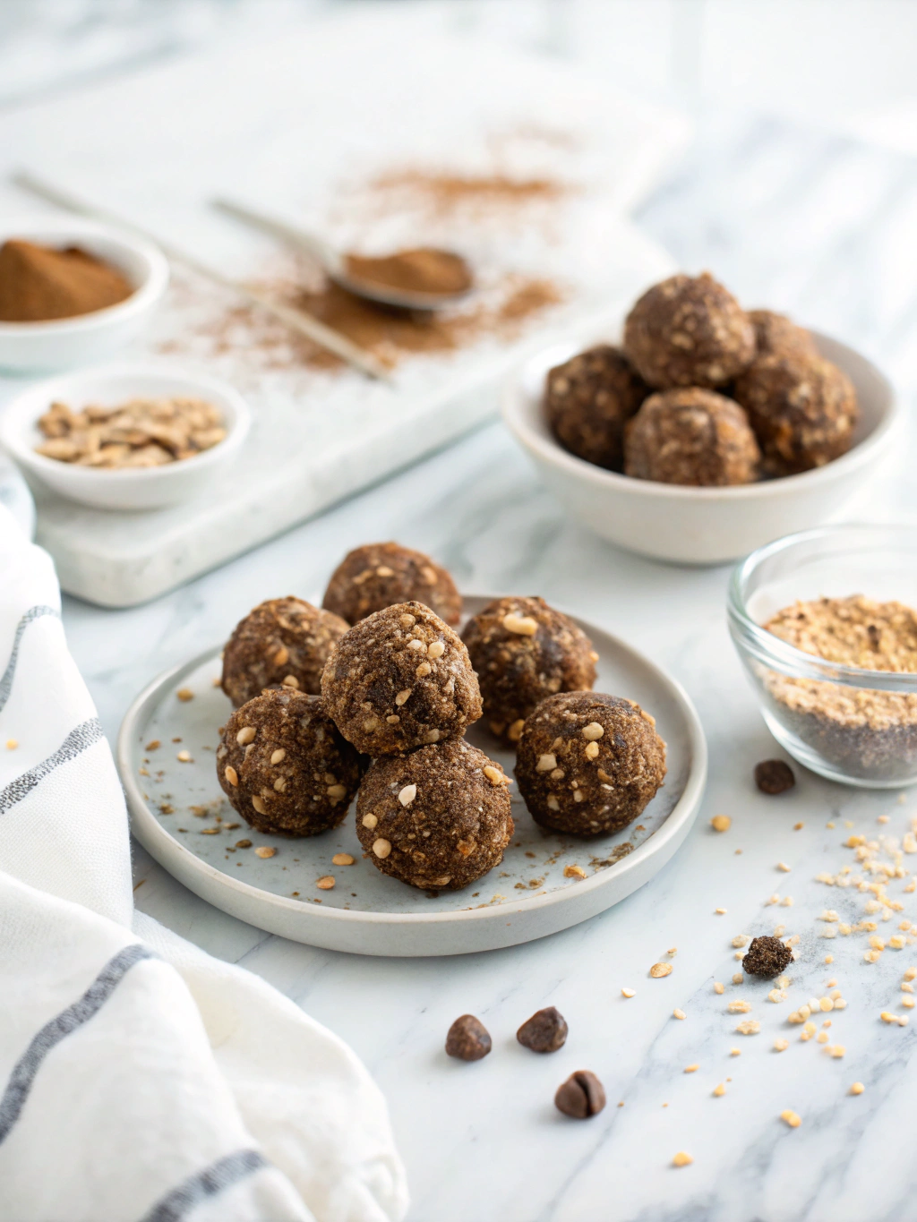 Chia Chocolate Protein Bites