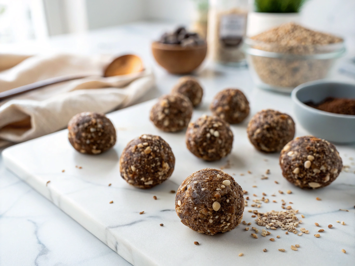 Chia Chocolate Protein Bites