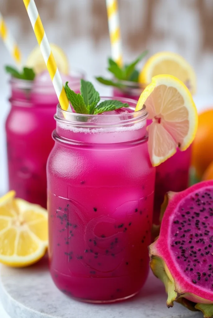 Dragon Fruit Lemonade