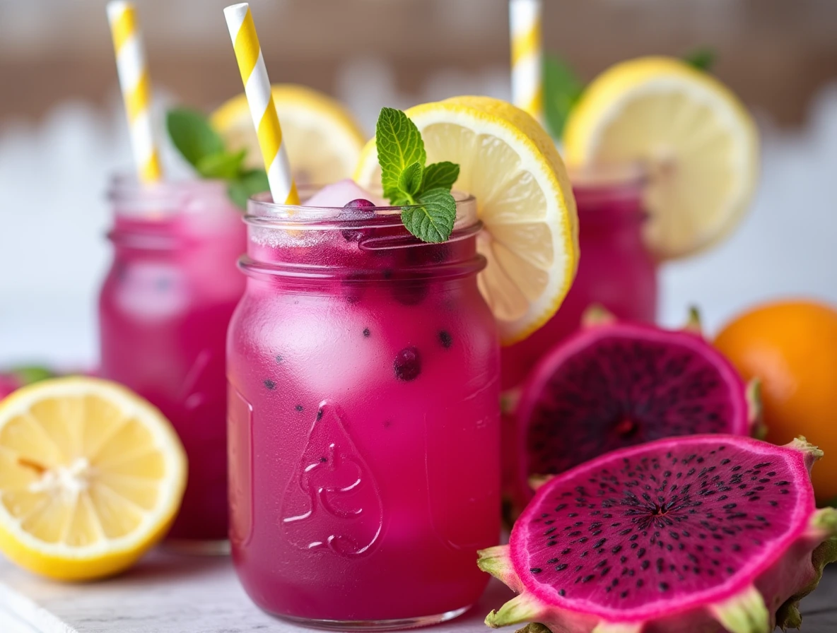Dragon Fruit Lemonade