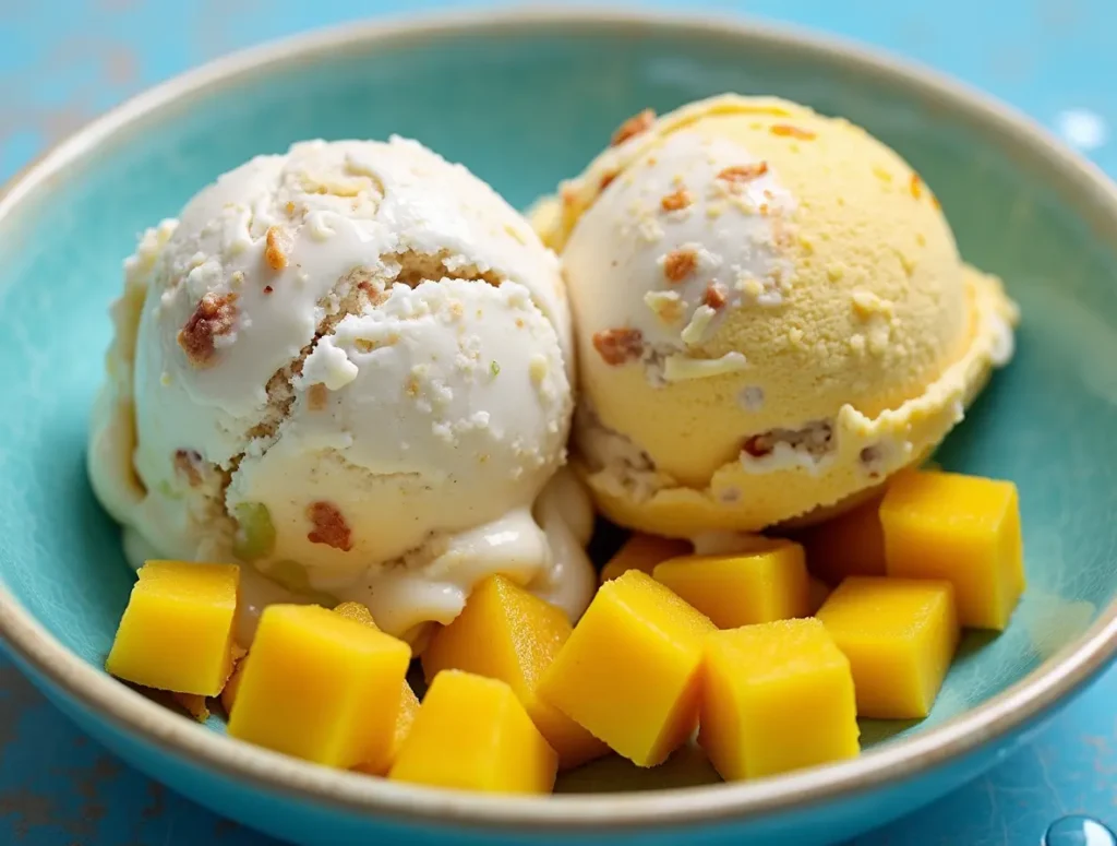 Mango Coconut Ice Cream