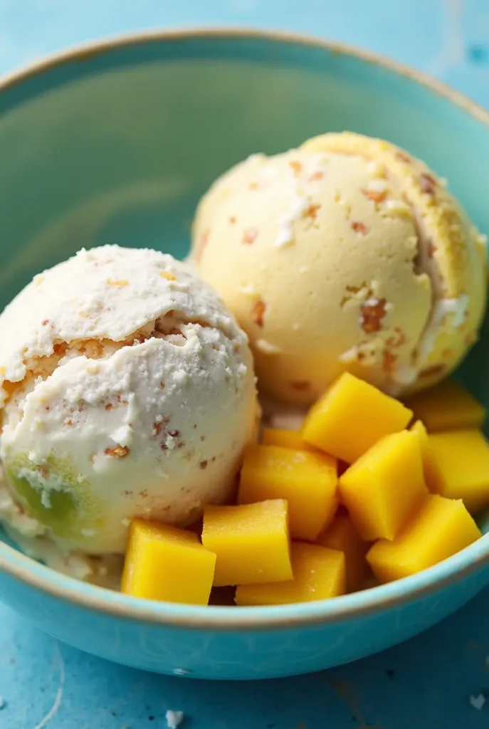 Mango Coconut Ice Cream