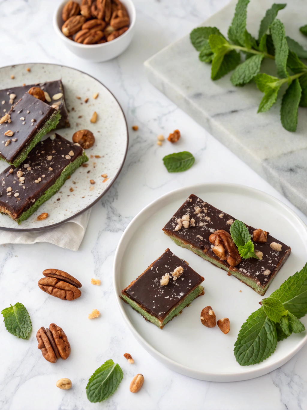 Mint Chocolate Date Nut Bars final step 1 2