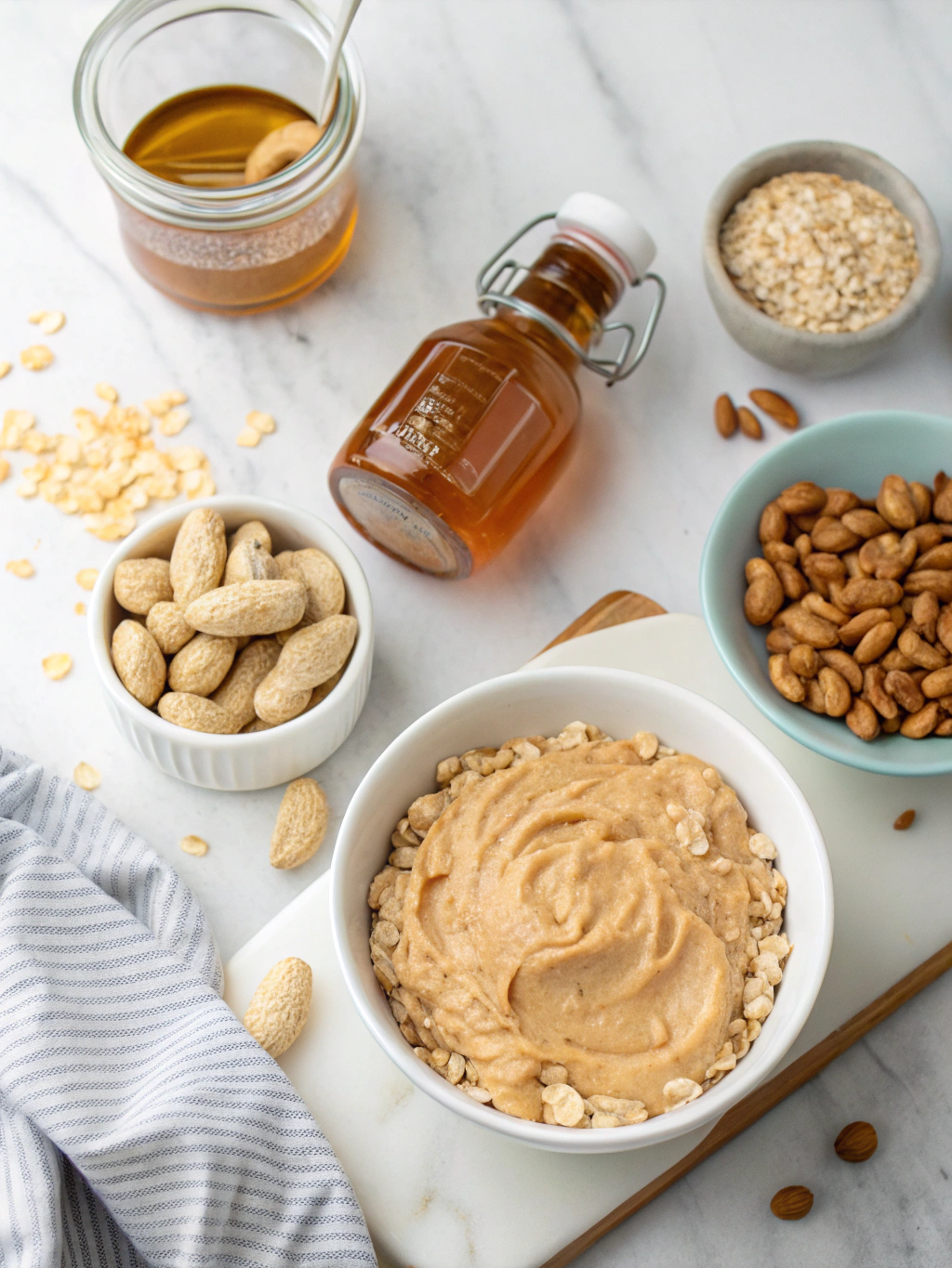 Peanut Butter No Bake Cookies ingredients 1 2