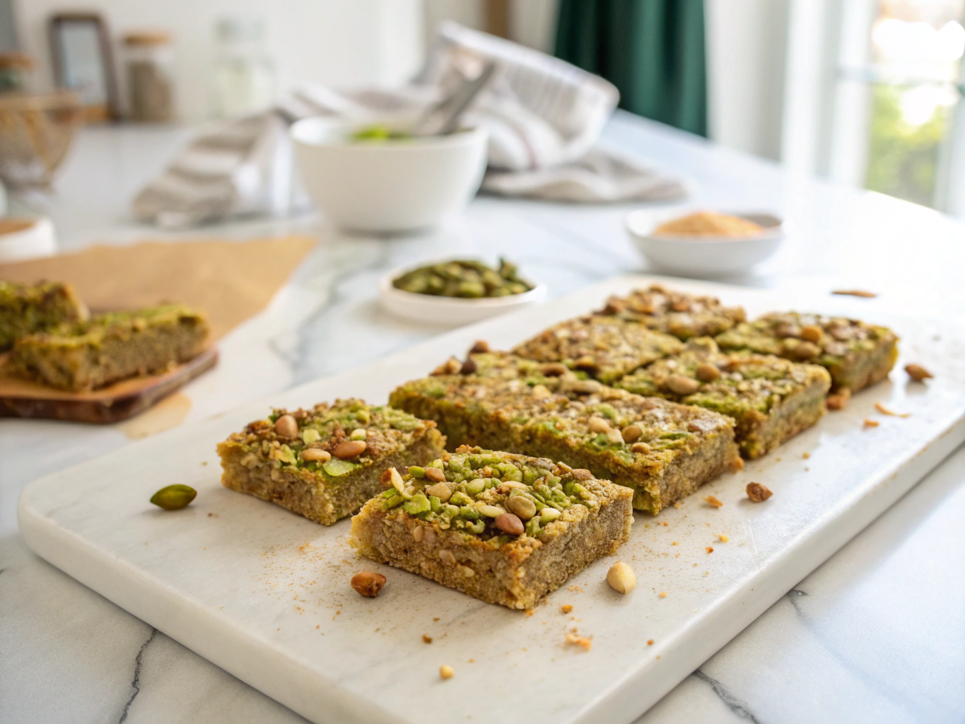 Pistachio Oat Squares