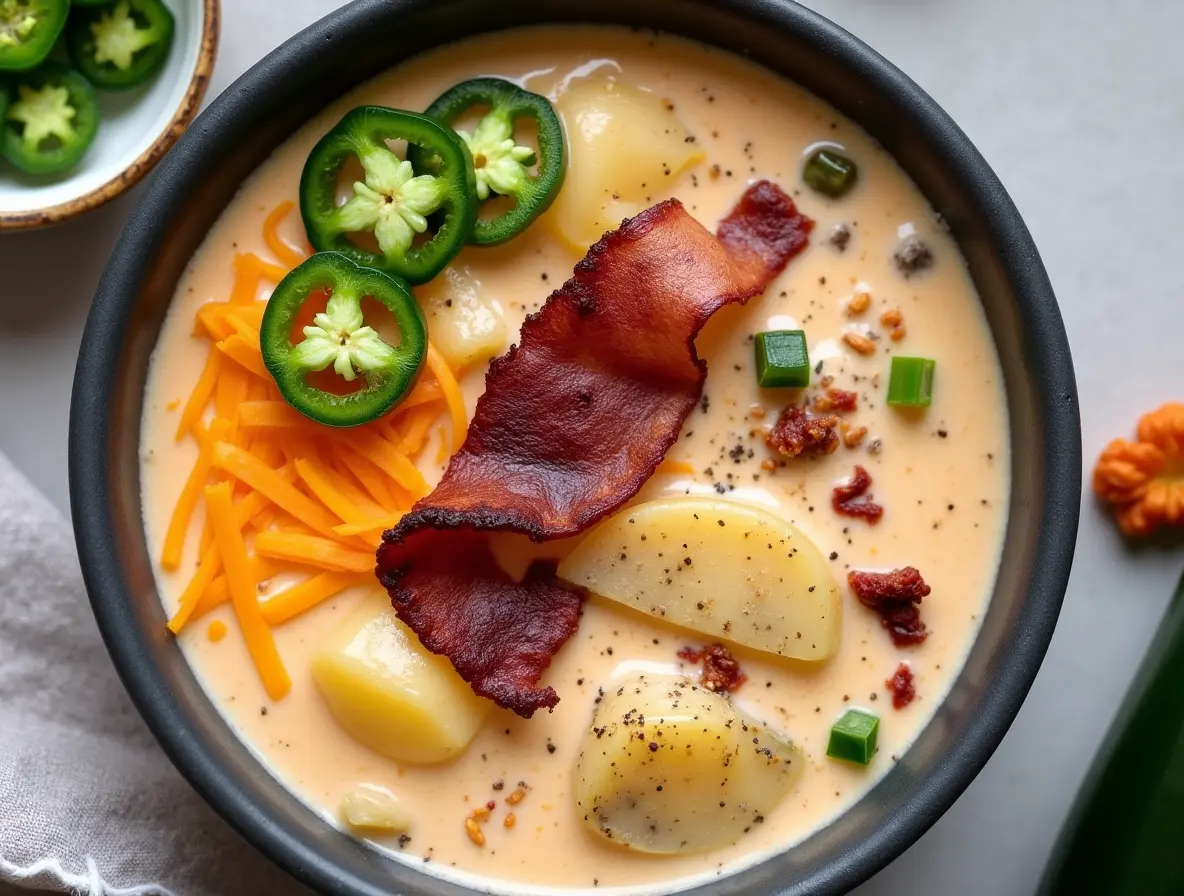 Spicy Jalapeno Popper Soup