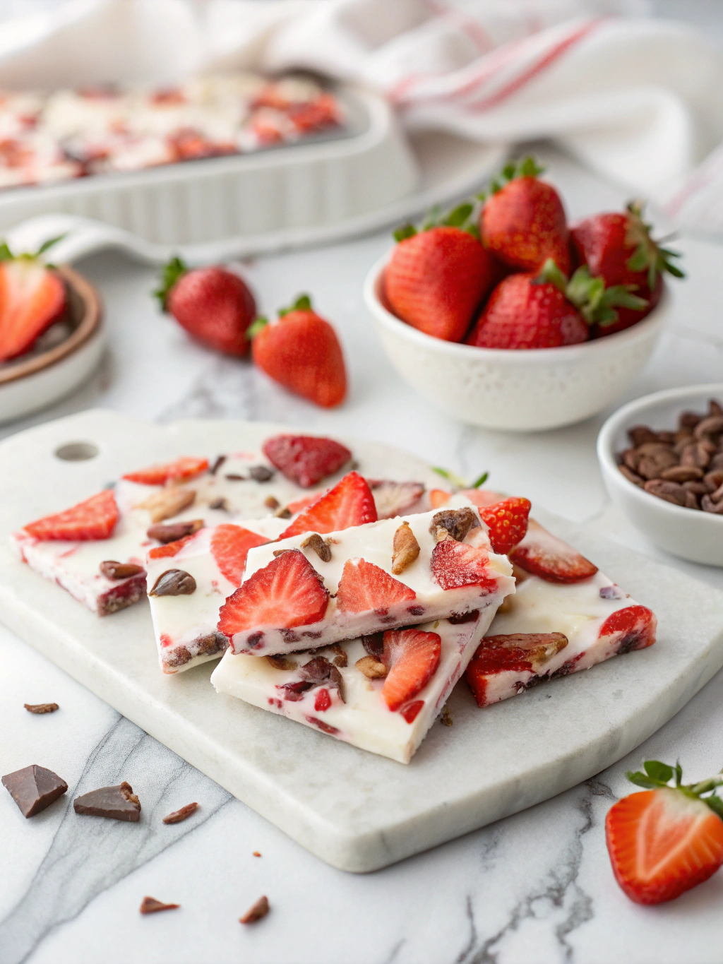 Strawberry Chocolate Greek Yogurt Bark final step 1 2