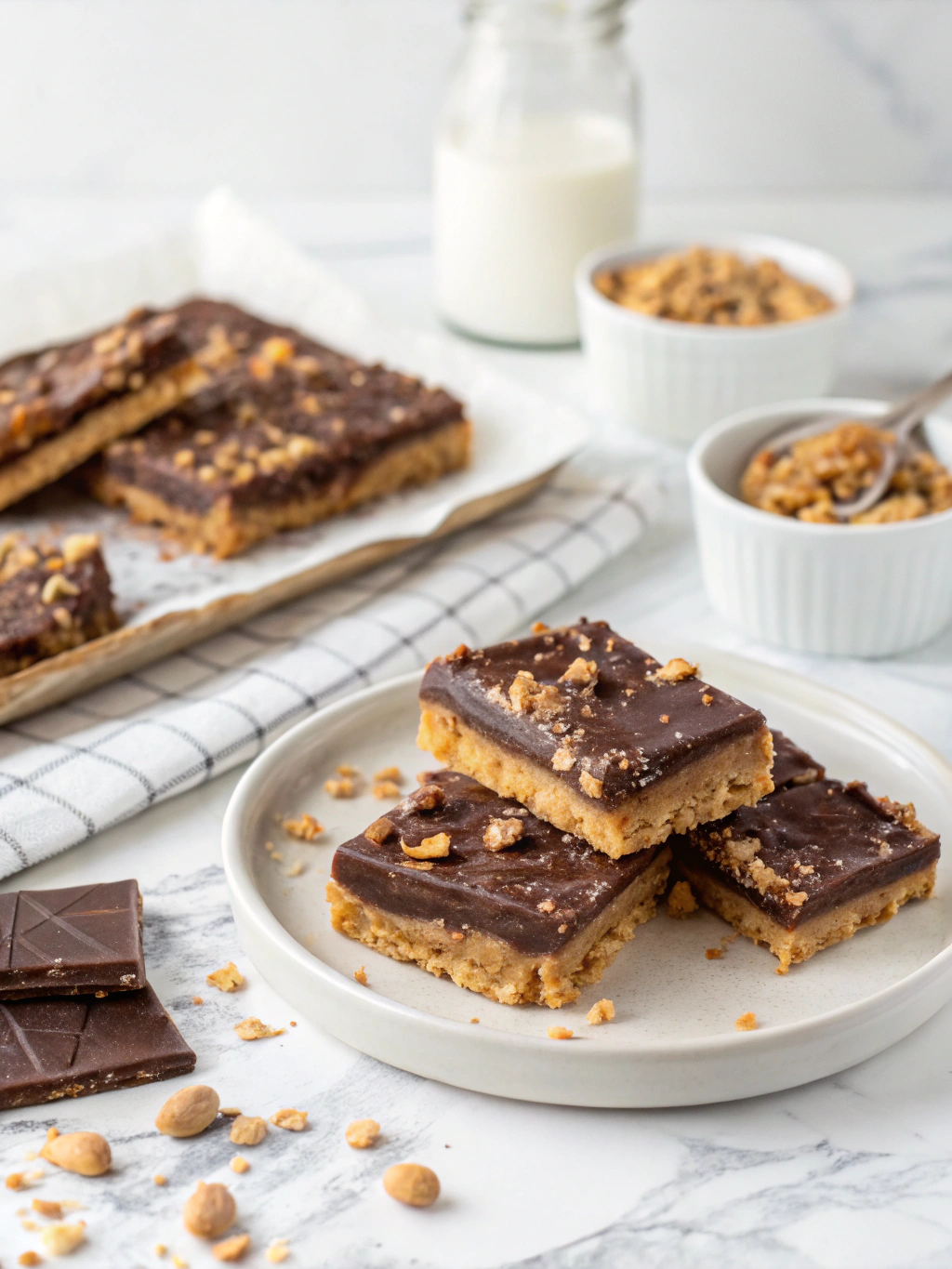 Delicious Vegan Toffee Crisp Bars ready to enjoy