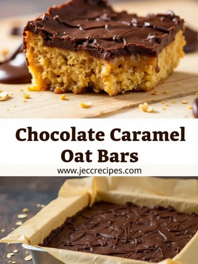 Chocolate Caramel Oat Bars