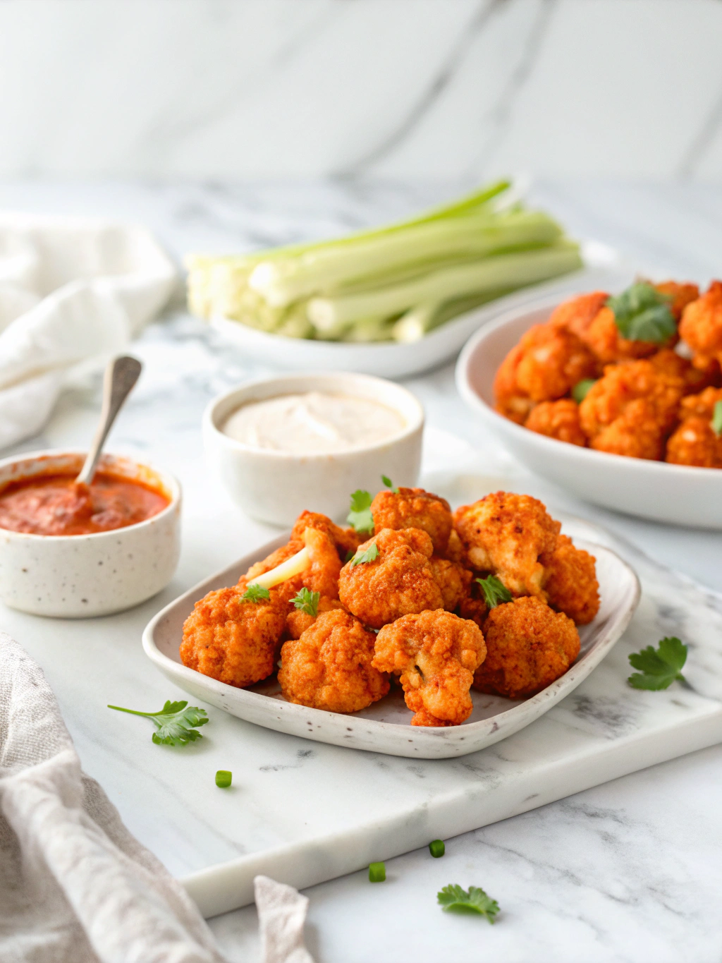 Airfryer Buffalo Cauliflower Bites final step 1 4