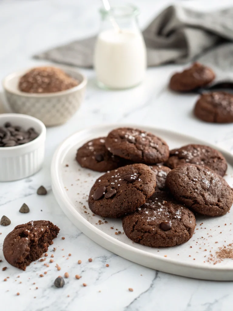 Chia Chocolate Cookies final step