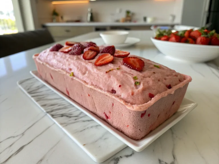 Dreamy Pink Strawberry Loaf
