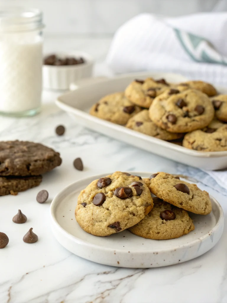 Gluten-free chocolate chip cookies final step