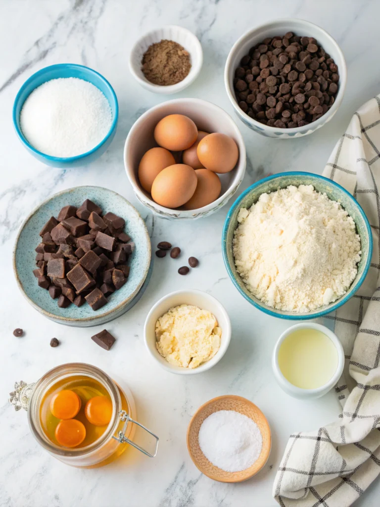 Gluten-free chocolate chip cookies ingredients