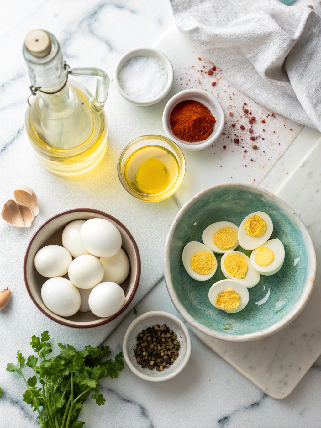 Hard Boiled Eggs ingredients 1 3