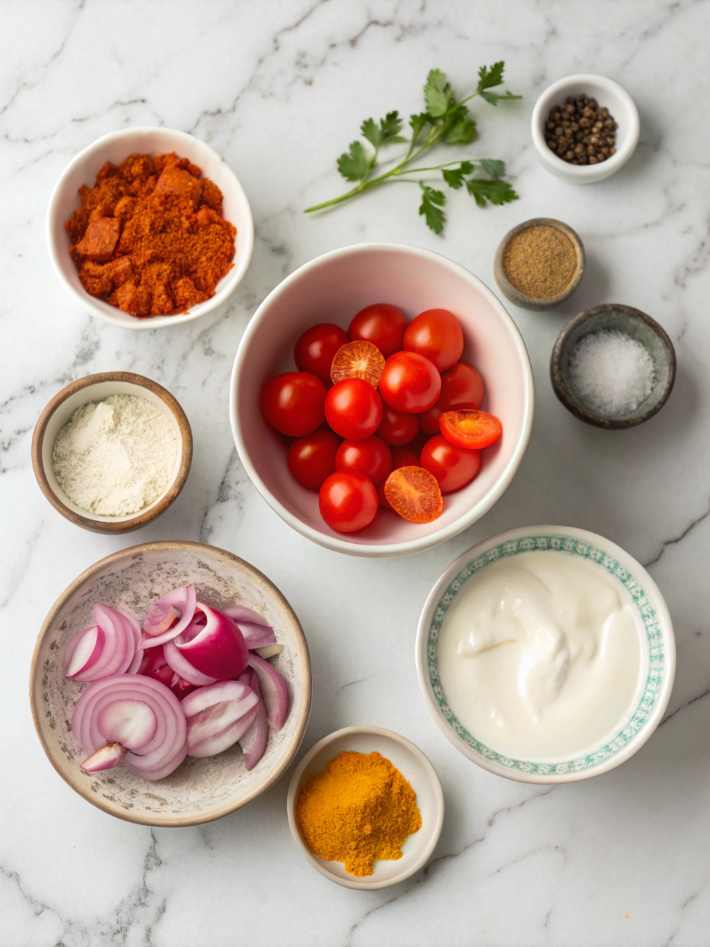 Ingredients for Instant Pot Tikka Masala