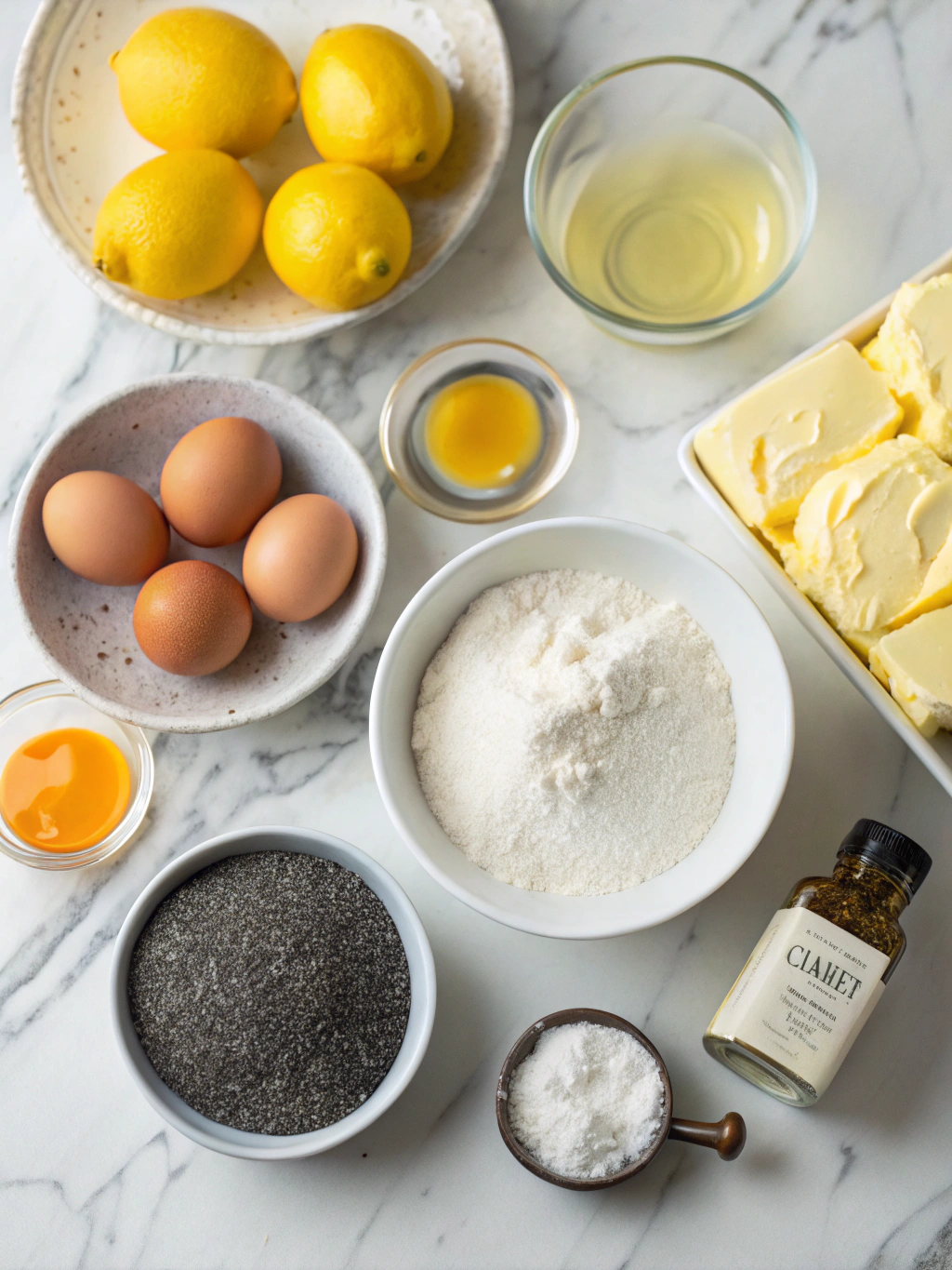 Lemon Poppyseed Sunshine Cookies ingredients 1 3