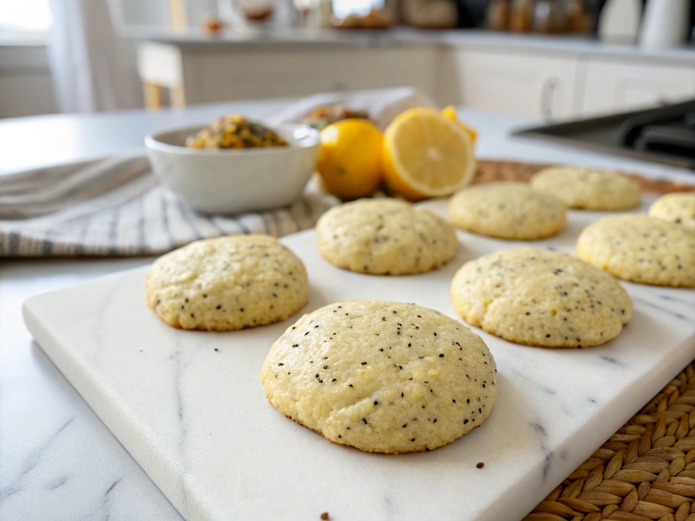 Lemon Poppyseed Sunshine Cookies