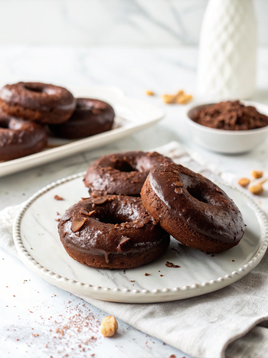One Bowl Vegan Chocolate Donuts final step 1 4