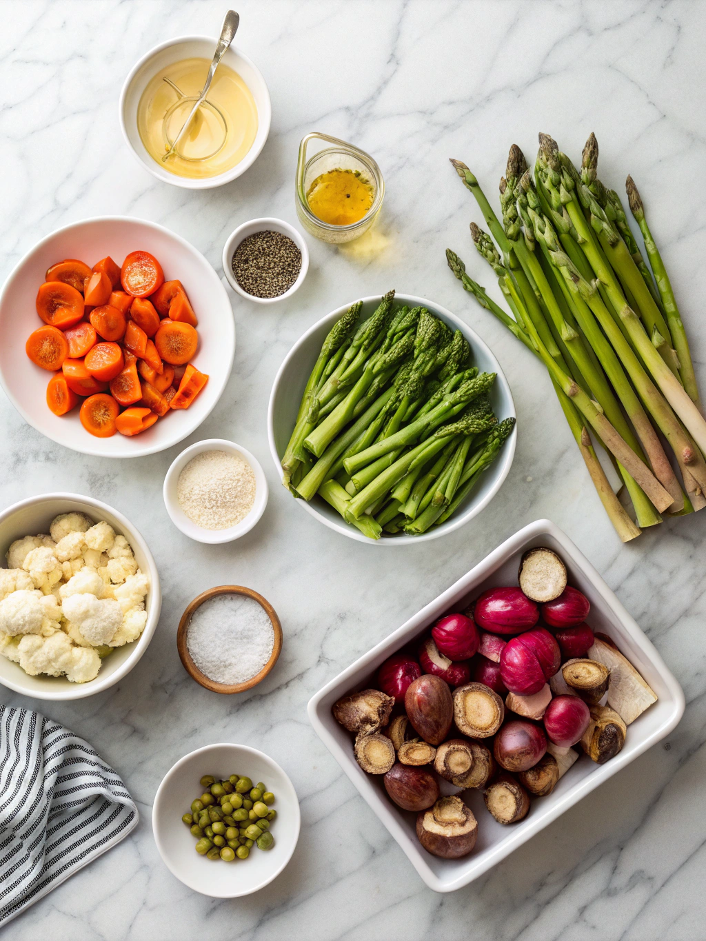 Spring Roasted Vegetables Ingredients