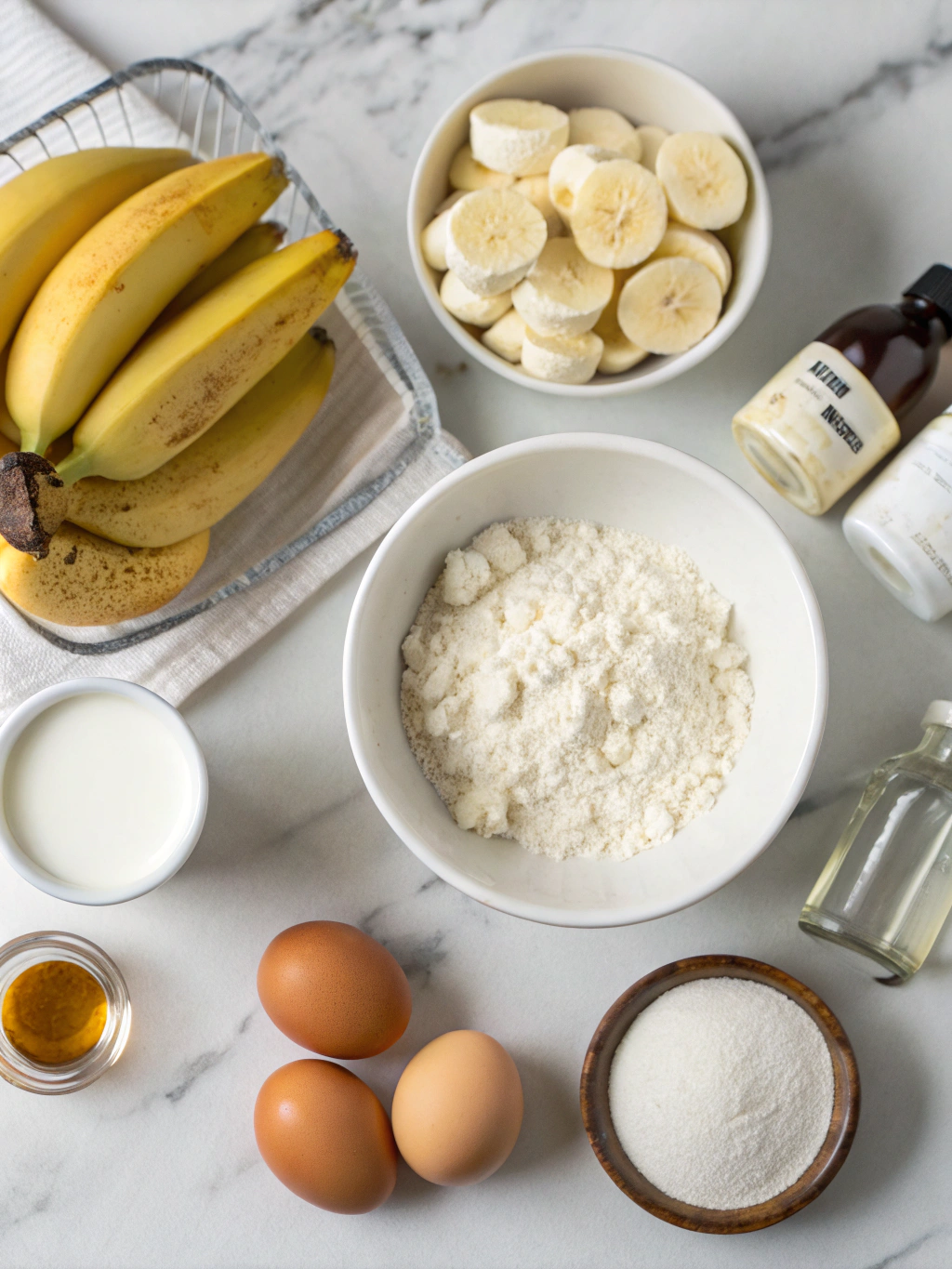 Cottage Cheese Banana Bread Ingredients