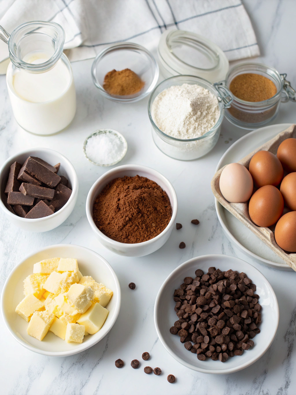 Ingredients for Chocolate Digestives